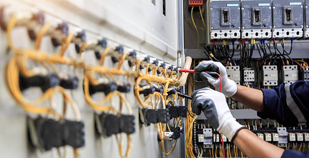 Professional Electrician technician working in Wortham, TX
